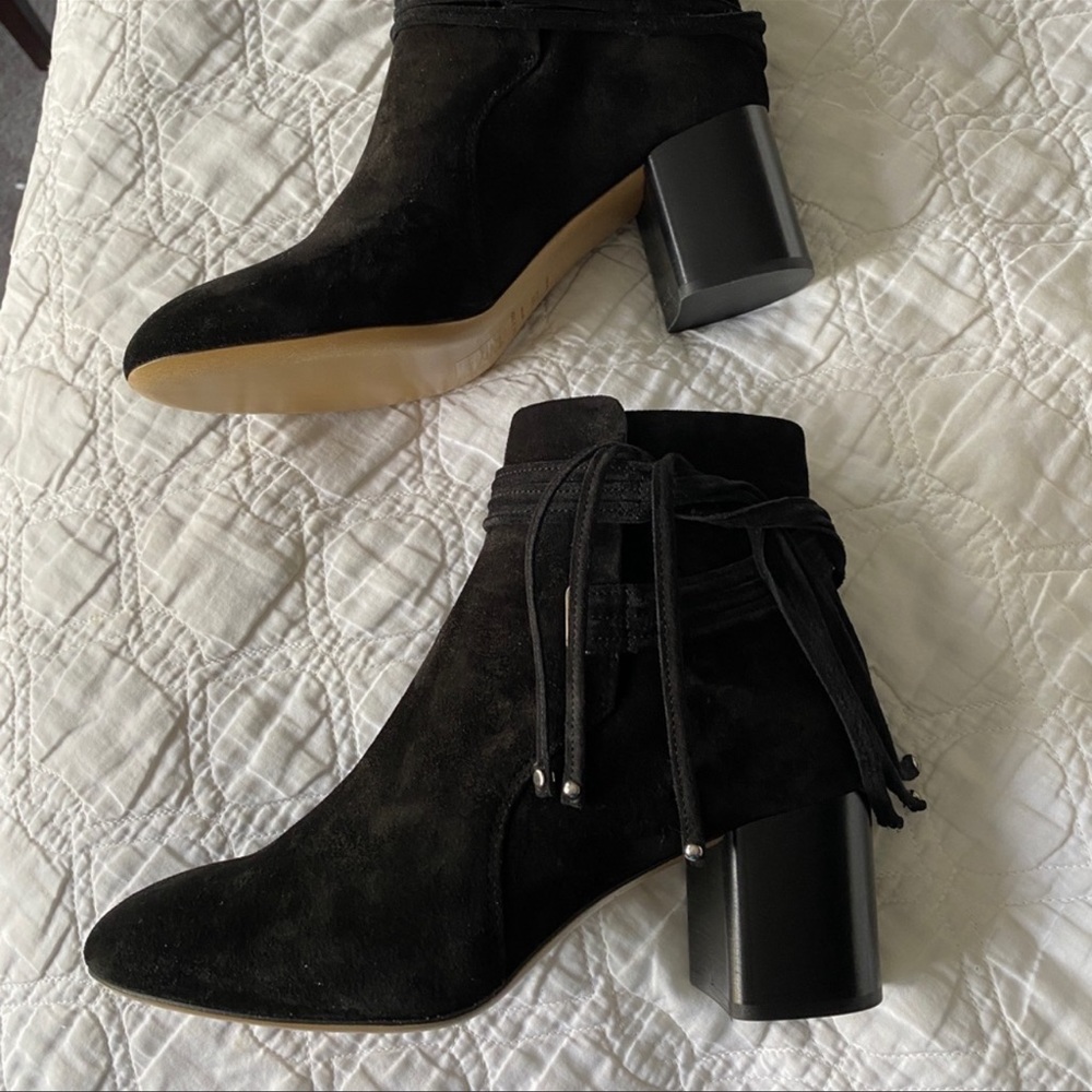 NEW Rag & Bone Dalia II Black Suede Booties - Picture 4 of 8